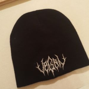 Dolls Kill death-metal "vegan" beanie hat